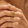 304 Stainless Steel Cuff Open Rings for Women SA-CBA6EDB-05G-3