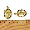 Brass Micro Pave Colorful Cubic Zirconia Pendants KK-H472-51C-G-3