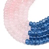 Natural Quartz Crystal & Rose Quartz & Dyed White Jade Beads Strands G-Z135-C10-5
