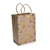 Rainbow Color Stamping Kraft Paper Gift Tote Bags ABAG-K005-01B-2