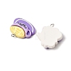 Opaque Resin Pendants RE-CBA06E9-02P-2