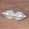 Brass Filigree Hair Barrette OHAR-PW0001-201S-2