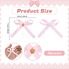 50Pcs Crown with Bowknot Alloy Polyester Single Face Satin Ribbon Garment Accessories JEWB-PH01300-2