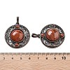 Natural Red Jasper Pendants G-Q158-03A-R05-3