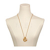 Iron Multiple Ring Pendant Necklaces for Women Men WG9332D-01-2