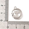 Brass Micro Pave Cubic Zirconia Pendants KK-B127-06P-3