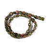 Natural Unakite Beads Strands G-M435-A09-01-3