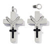 304 Stainless Steel with Crystal Rhinestone Pendants RB-OY001-78P-1