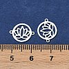 925 Sterling Silver Hollow Connector Charms STER-A046-01S-3
