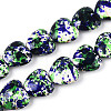 Spray Painted Synthetic Turquoise Beads Strands G-N352-28A-07-1