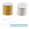 2 Rolls 2 Colors Nylon Thread NWIR-FH0001-03-2
