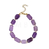 Natural Amethyst Beaded Bracelets for Women BJEW-JB14156-02-3