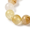 Natural Yellow Hematoid Quartz Beads Strands G-K365-D01-12mm-4