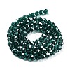 Electroplate Transparent Glass Beads Strands EGLA-A035-T6mm-A18-2