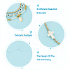 3Pcs 3 Style Rosary Bracelets Set with Virgin Mary Charm BJEW-AR0001-04-4