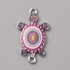 Alloy Enamel Connector Charms ENAM-WH0061-47B-1