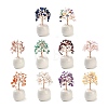 Natural Mixed Stone Chips Tree of Life Decorations DJEW-C016-02-1