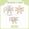 12Pcs Brass Glass Charms KK-PH0013-43C-2