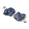 Natural Blue Spot Jasper Pendants G-B127-02P-06-3