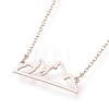 304 Stainless Steel Alps Pendant Necklaces LS-NJEW-Z001-01RG-4