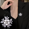 Exquisite Flower Alloy Rhinestone Brooch PW-WG62D3E-01-2