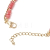 Adjustable Natural Malaysia Jade & 304 Stainless Steel Multi-strand Bracelets BJEW-JB13035-03-2