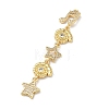 Brass Micro Pave Clear Cubic Zirconia Big Pendants KK-B176-02G-06-2