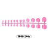 Full Cover Fake Toenails Solid Color Plastic Feet Nails Artificial Toe Nail Tips MRMJ-T078-246V-2