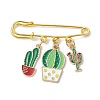 Cactus Enamel Charms Brooch JEWB-BR00153-04-1