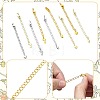 18Pcs 9 Styles Brass Chain Extender KK-FS0002-09-2