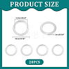 Unicraftale 304 Stainless Steel Linking Rings STAS-UN0008-59P-3