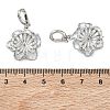 Brass Micro Pave Cubic Zirconia and Enamel Peg Bails Pendants KK-C172-18P-3