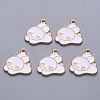 Alloy Enamel Pendants X-ENAM-S121-124-2