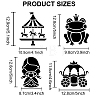 US 1 Set Fairy Tale Theme PET Hollow Out Drawing Painting Stencils DIY-MA0001-77-2
