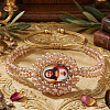 Adjustable Glass Beads Double Layers Braided Bead Bracelets DY5485-2