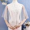 Polyester Gauze Bridal Shawl AJEW-ME0002-74A-4