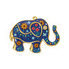304 Stainless Steel Enamel Big Pendants STAS-OY005-31G-1