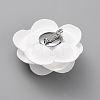 Camellia Shaped Velet Lapel Pin JEWB-WH0010-50B-2