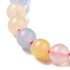 Dyed Natural Malaysia Jade Beads Strands G-G021-02A-14-2