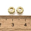 Brass Micro Pave Clear Cubic European Zirconia Beads KK-M316-17G-02-2