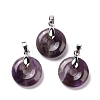 Natural Amethyst Pendants G-E059-01P-02-1