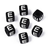 Initial Acrylic Horizontal Hole Beads OACR-ZX006-35E-1
