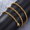 Brass Rope Chains Necklaces for Women NJEW-D302-62G-4