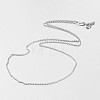 Electroplated 925 Sterling Silver Cable Chain Necklaces NJEW-N0048-46-18-2