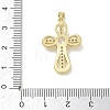 Easter Religion Brass Micro Pave Clear Cubic Zirconia Pendants KK-T085-18E-G-3