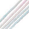 Transparent Gradient Color Glass Beads Strands GLAA-H021-01A-17-2