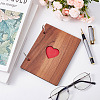 6 Inch Hollow Heart Wooden Cover Loose-leaf Scrapbooking Photo Album DIY-WH0401-37-4
