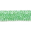 Transparent Electroplate Glass Beads Strands EGLA-A039-T2mm-A24-1