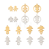  Jewelry 14Pcs 14 Style 201 Stainless Steel Connector Charms STAS-PJ0001-27-10