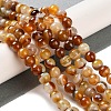 Natural Striped Agate/Banded Agate Beads Strands G-Z060-A01-A09-2